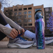Frost Buddy 24oz Insulated Water Bottle - Straw & Chug Lid - Leak-Proof | Baseball Lifestyle Water Bottle Kids, Ice Cream Drip Baseball Water Bottle