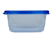Glad GladWare Medium Rectangle Food Storage Containers, 24 Oz, 5 Count | Airtight, leak-resistant containers for soups, salads, and meal prep, microwave, dishwasher, and freezer safe