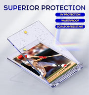 50ct Magnetic Card Holder, 35pt One Touch Card Holder for Trading Cards | U-V Protectors Hard Plastic, Magnetic Card Case for Trading, Sports, Game, Football, Baseball Cards