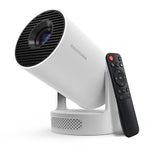 Mini Portable Projector with Wifi 6 and Bluetooth,Base Speaker(M) | 4K Support Projector with 5w Sound Base Speaker,Auto Vertical Keystone 210°Rotatable Proyector