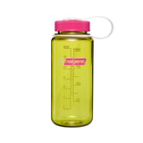Nalgene 16 oz Wide Mouth Water Bottle, Thrill & Motion, Endive w/Fuschia Purple