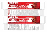 OZIPCO Fenbendazole Equine Dewormer Paste 10% for Horses | 25 Gram Oral Paste Syringe | Broad Spectrum Horse Wormer | Apple Flavor