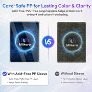 Mlikero 600 Count Card Sleeves, Clear Soft Trading Card Sleeves, Polypropylene (PP), Fit for MTG, TCG, Baseball, Football, Game Cards