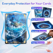 Mlikero 600 Count Card Sleeves, Clear Soft Trading Card Sleeves, Polypropylene (PP), Fit for MTG, TCG, Baseball, Football, Game Cards