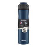 Contigo Cortland Chill 2.0 Stainless Steel Water Bottle, Blueberry, 24oz | Double-Wall Vacuum-Insulated, Keeps Cold 24 Hrs, Spill-Proof AUTOSEAL® Lid, Integrated Carry Handle