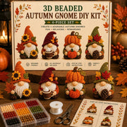 🇺🇸 3D Beaded Patriotic Gnome DIY Kit ✨ Celebrate Freedom With Handmade American Spirit ❤️🤍💙