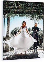 Personalized Custom Canvas Prints: Photo On Canvas (Framed 11X14) Transform Your Photos into Stunning Framed Wall Art Digitally Printed Photo To Canvas Ideal for Home Decor Gifts Keepsakes