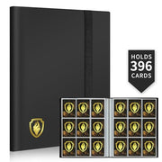 Fabmaker Card Binder 9 Pocket, 396 Pockets Trading Card Binder Case, Black | Collector Card Album for Standard-Size Cards, Side Loading Card Collection Folder for Game Cards, Sport Cards