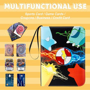 Jravkfi Card Binder 4 Pocket‑Holds Up to 400 Cards | 3‑Ring Zipper Album with 50 Removable Sleeves, Ideal for Card Collectors, Black