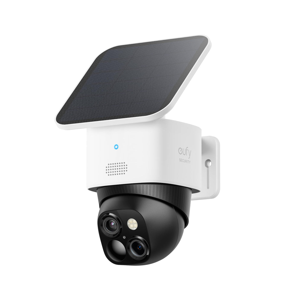 eufy Security SoloCam S340, 3K Dual-Lens Solar Security Camera | 360° Coverage, Pan & Tilt, No Blind Spots, AI Detection & Tracking, Color Night Vision, No Monthly Fee, Built-in 8GB