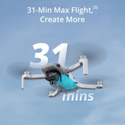 DJI Mini 4K, Drone With 4K UHD Camera, Under 249 g | 3-Axis Gimbal, 10km Video Transmission, Auto Return, Wind Resistance, 31-Min Flight Time, Intelligent Flight