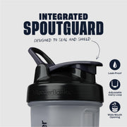 BlenderBottle Classic V2 Plastic Shaker Bottle 20 oz Black