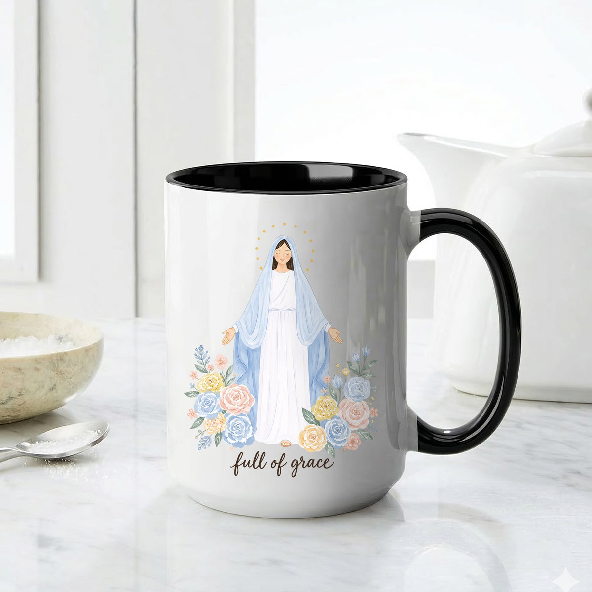 Full of Grace Mug - Perfect Christian Gift, Prayer Mug, or Daily Inspiration