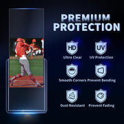 400 Card Sleeves Hard Plastic, 3×4 Baseball Card Holder for Sports Cards | Trading Card Protectors,35pt Hard Top Cases for Football MTG PKM Game Trading Cards（200 Hard Sleeves + 200 Soft Sleeves)