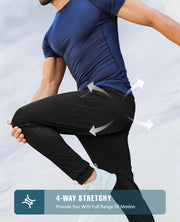 FOGFIRE Mens Sweatpants with Zipper Pockets Lightweight Athletic Joggers for Workout Running Gym Track Casual Wear