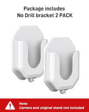 No Drill Ring Indoor Cam Adhesive Wall Mount Bracket, Strong Durable Adhesive Camera Mount Stand for Ring Indoor Cam and Indoor Cam Plus/Blink Mini 2K+/Outdoor 4 Mount, 2 Pack Mount Bracket