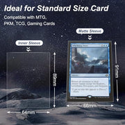 600 Pack Card Sleeves, Perfect Fit Inner Sleeves Ideal for Double-Sleeving, Trading Card Sleeve Compatible with MTG, TCG, Gaming Cards