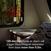 UltraPro Personal Security Window and Door Alarm, 6 Pack, Wireless Chime | DIY Protection, Burglar Alert, Easy Installation, Home Security, Ideal for Home, Garage, Apartment, White, 49721