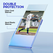 200 Card Sleeves Hard, 3×4 Trading Card Holder (100 Hard+100 Soft) | Baseball Card Cases Protectors, Playing Card Holder, Sports Cards Holder for Sports Football PKM TCG MTG Game Playing Cards