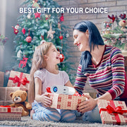 Mini Projector, VISSPL Full HD 1080P Video Projector, Portable Outdoor Projector with Tripod, Kids Gift, Home Theater Movie Phone Projector Compatible with Android/iOS/Windows