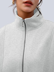 AUTOMET Women's Quarter Zip Oversized Sweatshirt Fleece Mock Neck Pullover | Half Zip, Front Pockets, Thumb Holes, Loose Mock Turtleneck Hoodies, Cozy Jackets, 2026 Fall Outfits, Winter Teacher Clothes