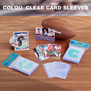 1000ct Card Sleeves for Trading Cards, Clear Soft Baseball Sports Sleeves | Soft Plastic Protector Card Sleeve, Clear Card Sleeve Fit for Baseball, Football Sports Cards, PKM, MTG, Game, Standard Cards
