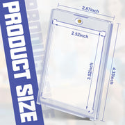 5 ct Magnetic Card Holders for Trading Cards, 35 pt Hard Cards Sleeves Case Fit for MTG Cards, Standard Cards, Sports Cards, Baseball Cards Toploaders