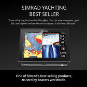 Simrad GO Chartplotter and Fish Finder, with Transducer and Radar Options, Preloaded C-MAP Discover Chart Card