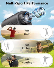 Acer Gadget Golf Rangefinder with Slope On/Off, 800/1200Yards, Golf Gifts | 6X Magnification with Flag Pole Locking Vibration, Rechargeable Battery with Magnetic Stripe, Golf Accessories for Men.