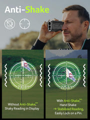 Acer Gadget Golf Rangefinder with Slope On/Off, 800/1200Yards, Golf Gifts | 6X Magnification with Flag Pole Locking Vibration, Rechargeable Battery with Magnetic Stripe, Golf Accessories for Men.