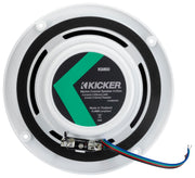 KICKER 51KM604WL KM 6.5" 4Ω LED Marine Coaxial Speakers - Pair