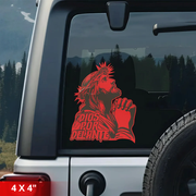 [4IN] Dios Por Delante Decal Large Graphic for Trucks, Cars, Walls