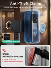 KIMILAR Anti-Theft Doorbell Mount Compatible with Ring/Blink(2026 Release) | No-dirll Doorbell Kits for 2026 Ring/Blink Battery Doorbell, Full-Coverage Doorbell Camera Mount for Apartments, Rentals