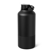 BrüMate Rise 65oz Water Bottle With 100% Leakproof Covered Silicone Straw | Insulated Stainless Steel Water Bottle With Removable Straw | Fast Flow | Soft Sip Silicone Spout | BPA-Free (Matte Black)