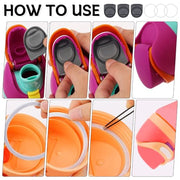 3 Sets Replacement Rubber Seal Gasket Parts for Owala FreeSip 24oz 32oz F1 | Water Bottle Lid Top Silicone Stopper and O Ring Compatible with Owala 16/19/24/32/40 oz Cap Mouth Insert Piece Accessories