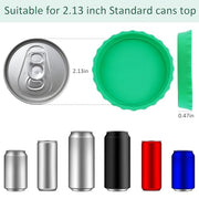 6 Pack Silicone Soda Can Lids – Reusable Can Covers for Soda, Beer, and Beverages – BPA-Free, Fits Standard Cans – Perfect for Juice, Coke, and More