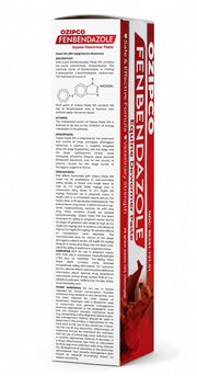 OZIPCO Fenbendazole Equine Dewormer Paste 10% for Horses | 25 Gram Oral Paste Syringe | Broad Spectrum Horse Wormer | Apple Flavor