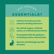 Oxbow Essentials Adult Rabbit Food, Timothy Hay Rabbit Pellets, USA, 5 lb | Bunny Food for Adult Rabbits, Made with High Fiber Oxbow Hay, Vitamins & Minerals, Uniform, Prevents Selective Feeding