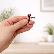 Jesus Watching “I Saw That” Cute Christian Acrylic Pin – Faith-Based Pin for Apparel and Accessories