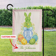 Personalized Easter Bunny & Egg Garden Flag – Celebrate Spring with Joy
