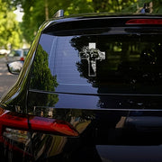 [6IN] Jesus Face & Cross Decal – Waterproof Christian Sticker for Car, Laptop, Water Bottle & More