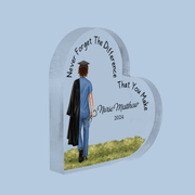 Nursing Graduation - Custom Heart-shaped - Personalized Gift for Female Nurse, CNA, Healthcare, Registered RN, Retirement