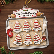 Joy Feels Like Family Christmas - Personalized Custom Shaped Acrylic Ornament - Christmas Gifts For Family, Mom, Dad, Brother, Sister