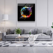 Paint Splash Ring | Glass Wall Art