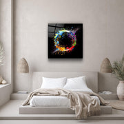 Paint Splash Ring | Glass Wall Art