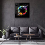 Paint Splash Ring | Glass Wall Art