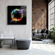 Paint Splash Ring | Glass Wall Art