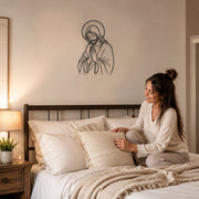Praying Jesus Line Art Wall Decor Christian Minimalist Religious Home Decoration