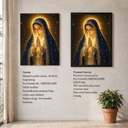 Blessed Virgin Mary Divine Light Art Print Poster/Canvas