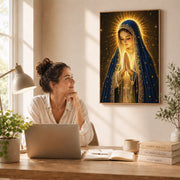Blessed Virgin Mary Divine Light Art Print Poster/Canvas